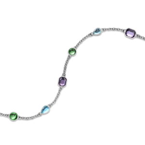 Bering - Arctic Symphony stål armbånd multi krystal