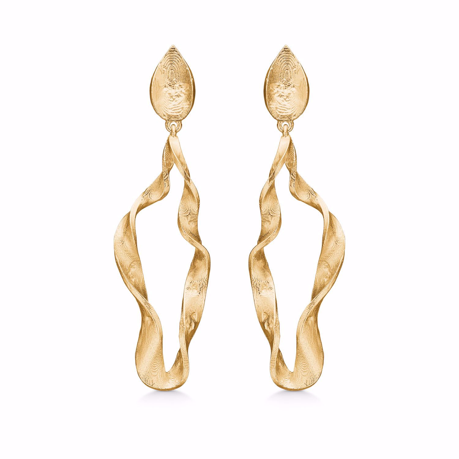 Carla øreringe forgyldt sølv - Seville Jewelry 2035/1/F