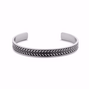 Armring i stål/sort til manden - Frank1967