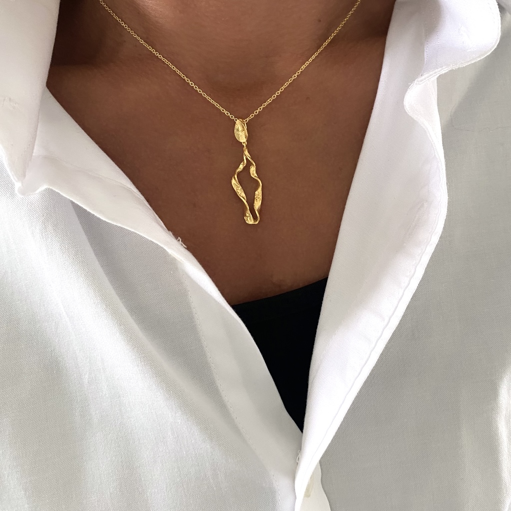 Carla halskæde i forgyldt sølv - Seville Jewelry 2035/3/F - Billede 2