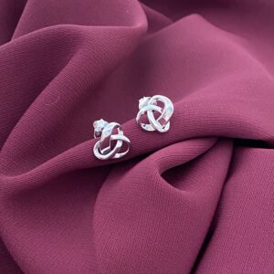 knude øreringe i sølv