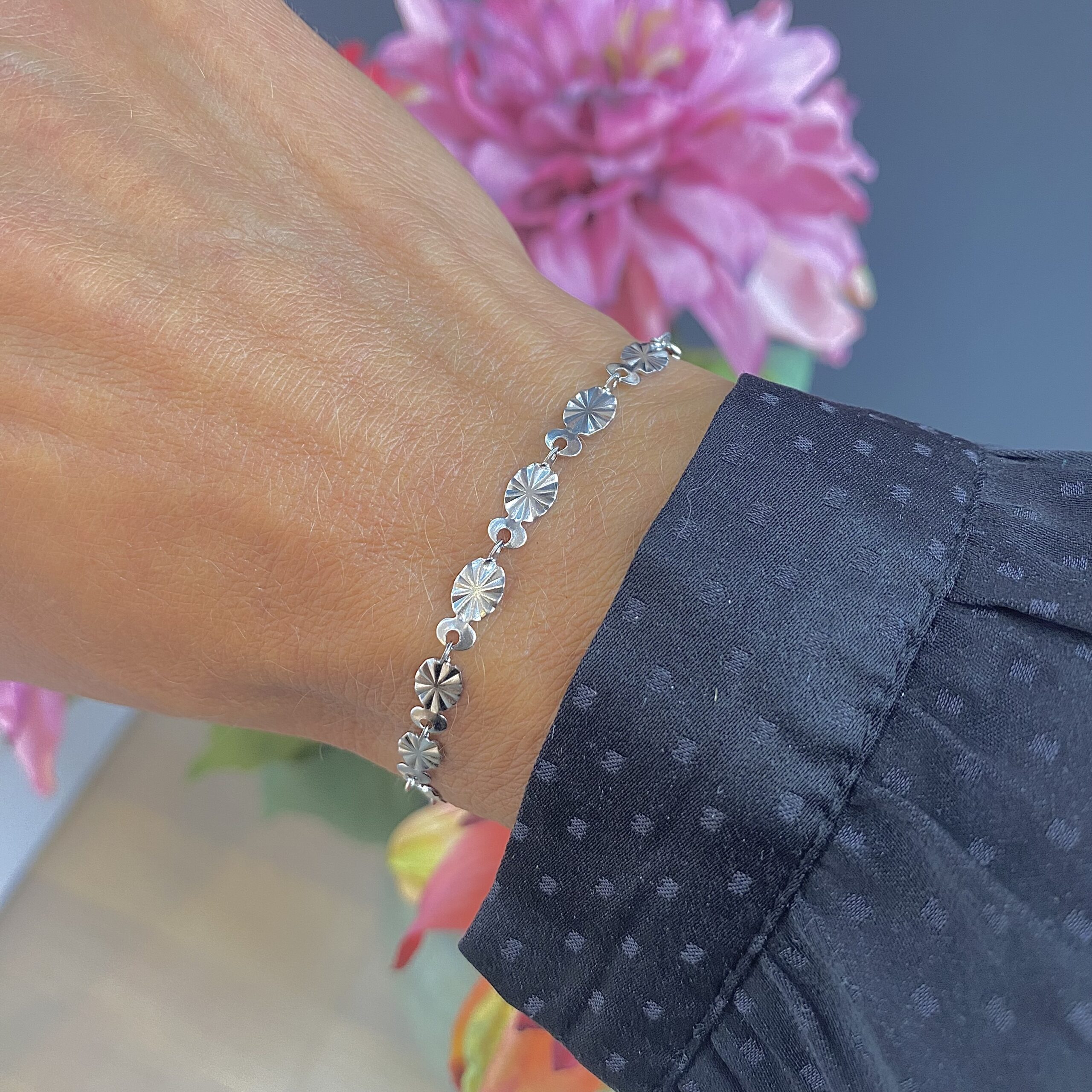 Plissé armbånd i stål - CO88 - 8CB-91367 - Billede 2