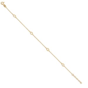 8 karat guld armbånd 18,5 cm - 9284/08