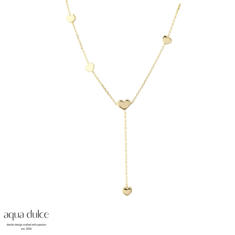 KARLA Y- Halskæde i forgyldt sølv - Aqua Dulce 6701