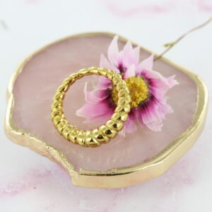 Snoet ring - Rustfrit Stål PVD Guldbelægning