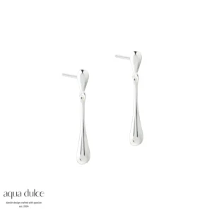 Shiny New Drop Small øreringe i sølv - Aqua Dulce 6457