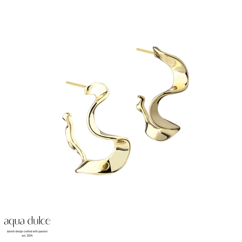 Slim Rhumba øreringe Medium 25mm - Aqua Dulce 6580