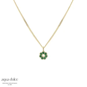 VERDE blomster halskæde - Aqua Dulce 6556