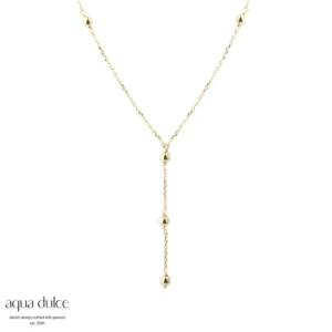 Lunella Ball Y-Halskæde - Aqua Dulce