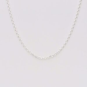 Anker facet kæde 0,5 mm sølv - Guld & Sølv Design 8865