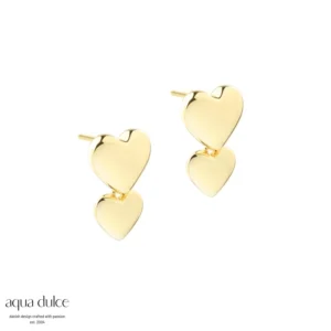 Karla & Me hjerte øreringe - Aqua Dulce 6420