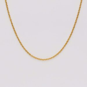 Rund anker kæde 0,35mm forgyldt sølv - Guld & Sølv Design 8751/F