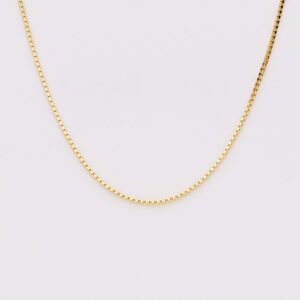 Halskæde venezia 1,0mm forgyldt sølv - Guld & Sølv Design 8227/F