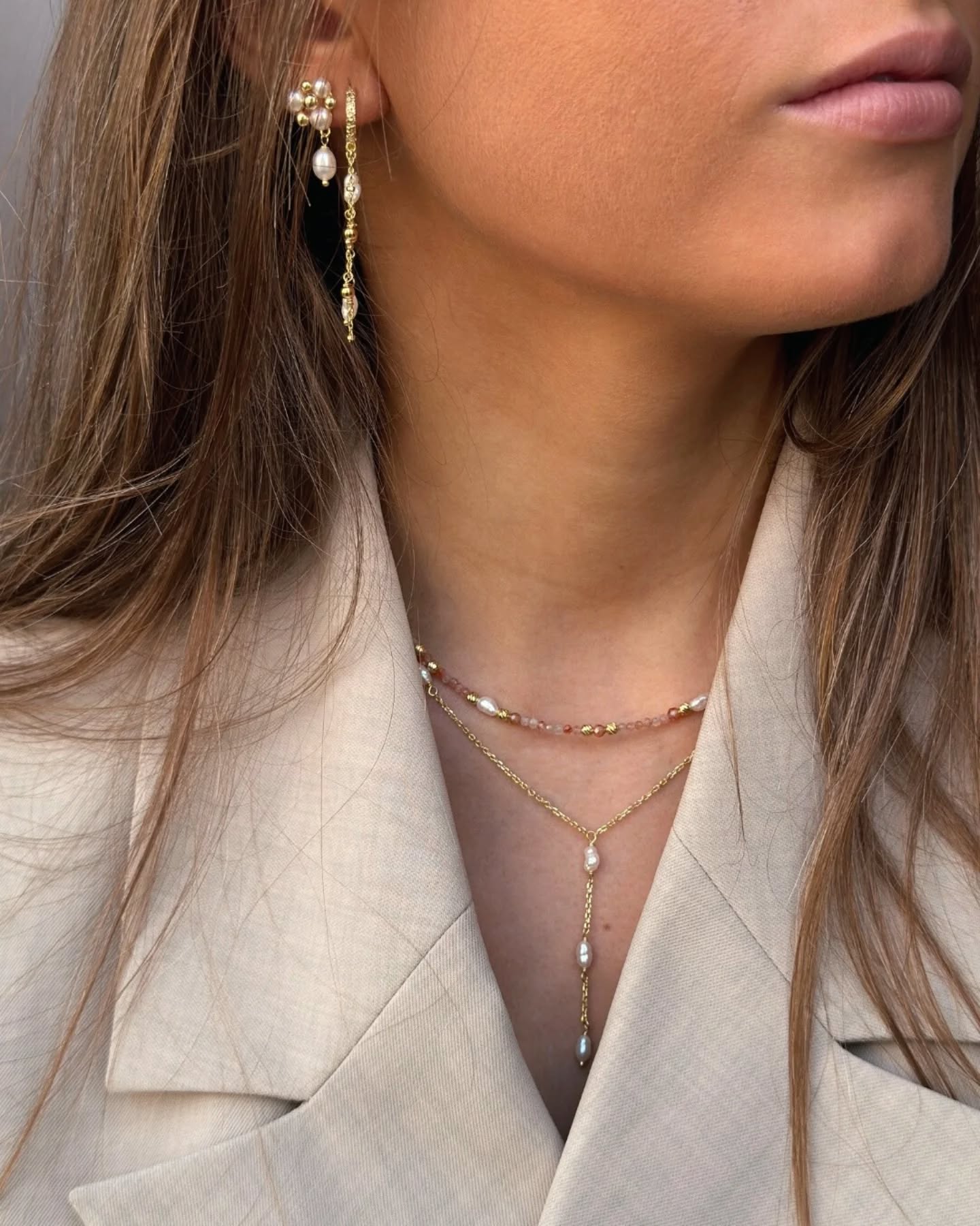 Lunella Perle halskæde - Aqua Dulce 6532 - Billede 2