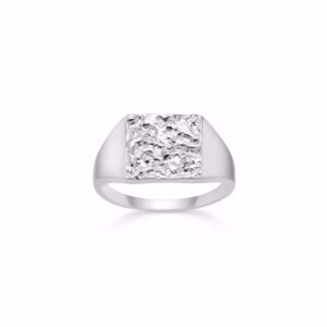 Herre ring i sølv - plade/signet - 2656