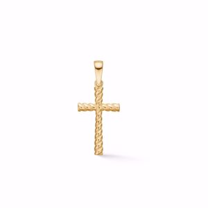 Kors vedhæng 8 kt guld - Guld & Sølv Design