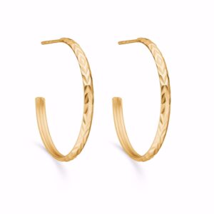 Seville Jewlery - Creoler i forgyldt sølv