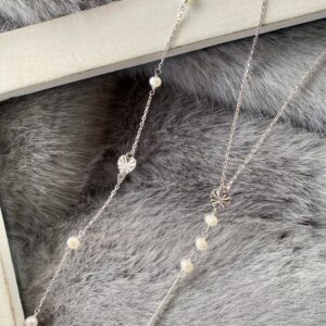 Armbånd Viola plissé hjerte og ferskvandsperler - Seville Jewelry 81048