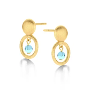 Spirit Icons Annika øreringe blå sten - 42782