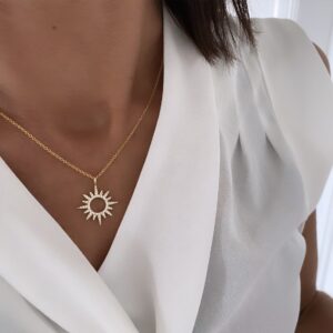 Seville Jewelry halskæde med sol vedhæng 2029/3/F
