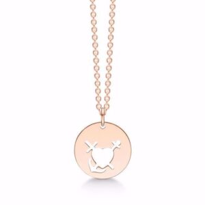 Halskæde Tro, Håb & kærlighed plade vedhæng  - 30065