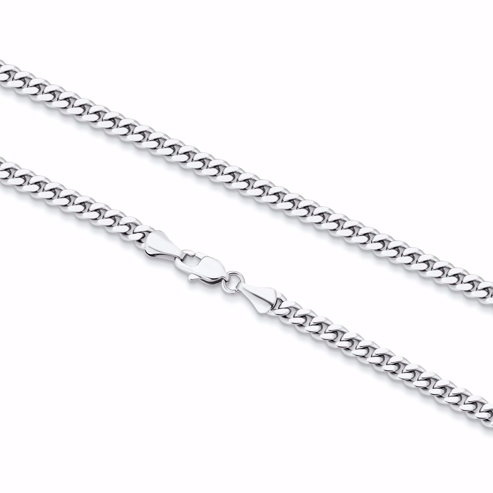 Halskæde 5mm panser i stål - 50cm/55cm/60cm - Billede 2