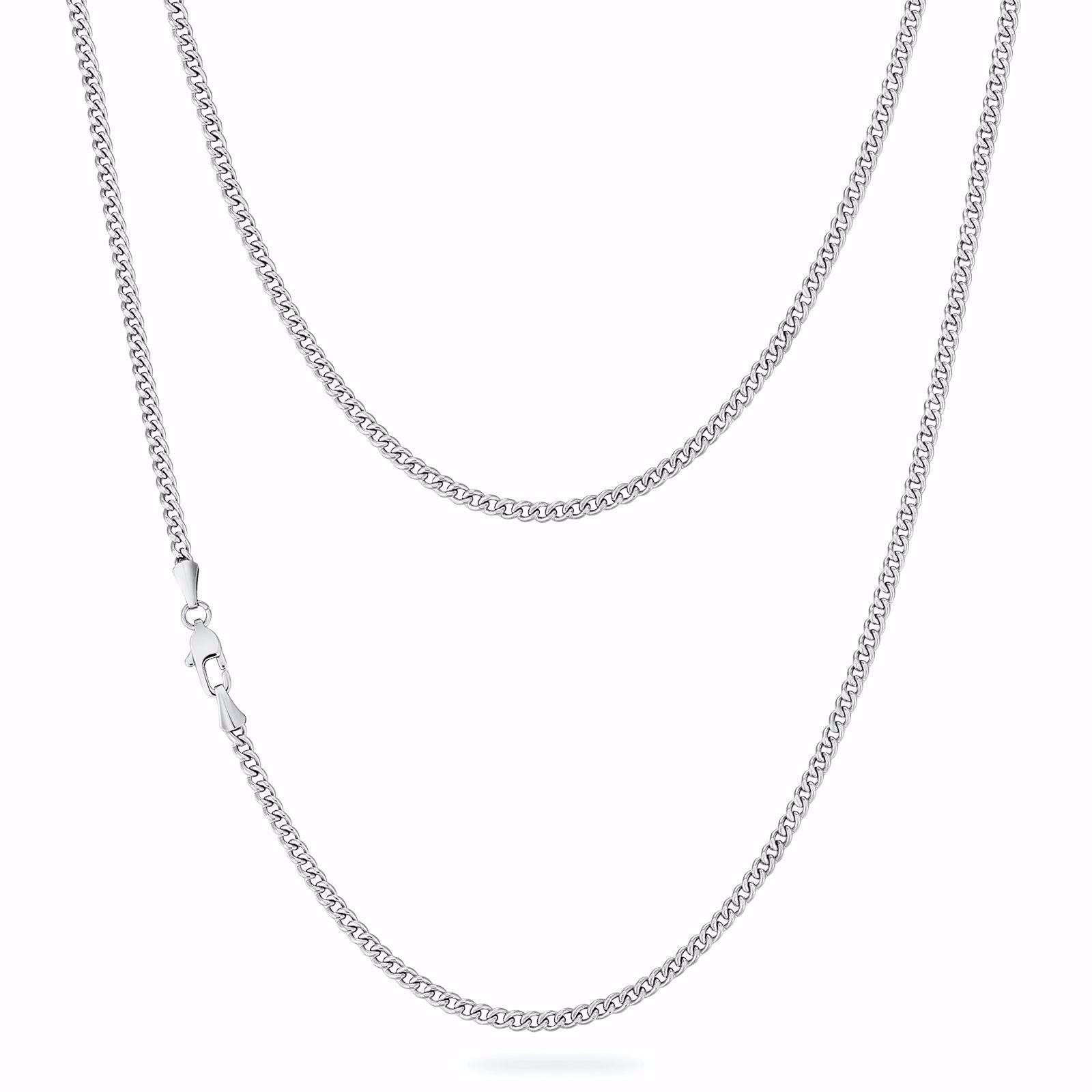 Halskæde 3mm panser i stål – 50cm/55cm/60cm