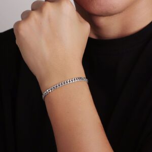 Panser armbånd i rustfrit stål, 5 mm bred.