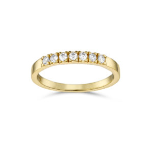 Forgyldt alliancering i 925 sterling sølv med klare zirkonia fra Guld & Sølv Design.