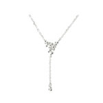 Halskæde i 925 sterling sølv med en klase af små kugler fra Aqua Dulce.