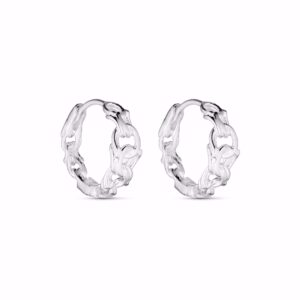 Bismark creoler i 925 sterling sølv 15 mm fra Guld & Sølv Design