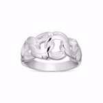 Bismark ring i 925 sterling sølv med sammenflettede led fra Guld & Sølv Design