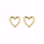 Hjerte ørestikker i 8 kt. guld fra Guld & Sølv Design