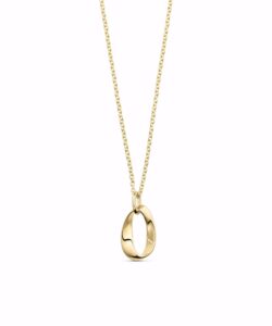 Halskæde med skulpturelt vedhæng i 8 kt. guld fra Guld & Sølv Design