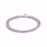 Herre stål armbånd 7 mm fra Frank1967