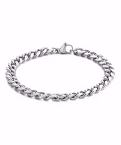Herre stål armbånd 7 mm fra Frank1967