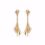 Hængeøreringe i forgyldt 925 sterling sølv fra Guld & Sølv Design