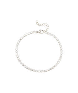 Aqua Dulce tennis armbånd i sølv med 2,5 mm klare zirkonia
