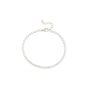 Aqua Dulce tennis armbånd i sølv med 2,5 mm klare zirkonia