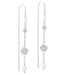 Aqua Dulce Clover ørekæder i 925 sterling sølv med firkløver