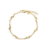 Tari armbånd i forgyldt 925 sterling sølv fra Aqua Dulce