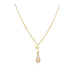 Meadow Rose halskæde med sunstone i forgyldt 925 sterling sølv fra Aqua Dulce