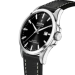 Festina Swiss Made herreur F20025/4 med sort skive og sort læderrem