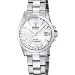 Festina dameur F20049/1 i stål med hvid skive