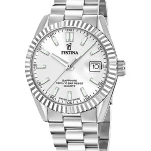 Festina herreur F20084/A i stål med sølvfarvet skive