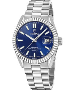 Festina herreur F20084/B i stål med blå skive