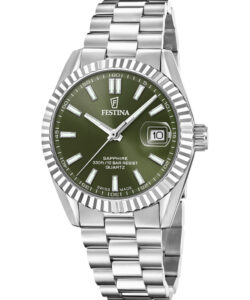 Festina herreur F20084/C i stål med grøn skive