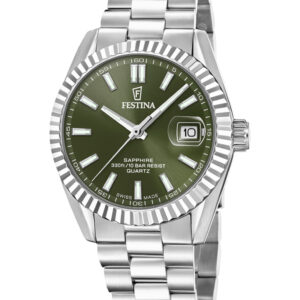 Festina herreur F20084/C i stål med grøn skive