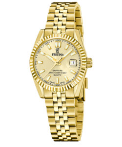 Festina dameur F20089/2 guldfarvet med guldfarvet skive