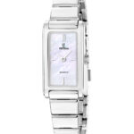 Festina Mademoiselle F20767/1 dameur med rektangulær urkasse, hvid perlemorsskive og sølvfarvet stållænke.
